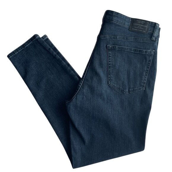 Lucky Brand Women's Bridgette Skinny Dark Wash Jeans, Size 14 EUC - Picture 1 of 9